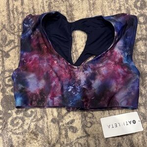 Athleta Supernova Tie-Dye Crop Top